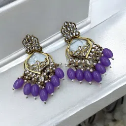 Women Click Geometric Drop Earrings image 4