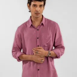 Eszett Long Sleeves Spread Collar Opaque Regular Fit Casual Shirt-picture-11