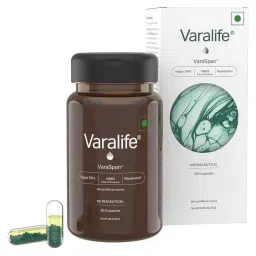 Varalife VaraSpan NAD+ Boosting Supplement NMN 250mg per serving, Vitamin K2, Vitamin D3, Resveratrol, Veg DHA for Improved Muscle Strength & Energy, Neurological Function, Heart Health - 30 capsules image 3
