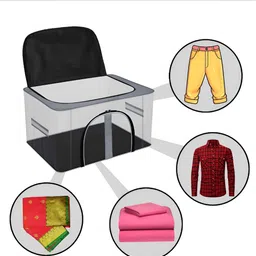 Myntra Elegant Homes Grey 4 Pieces Wardrobe Multi-Utility Organisers image 5