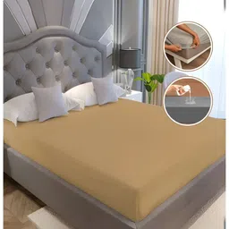 POORAK Beige Terry Water Resistant Mattress Protector image 2