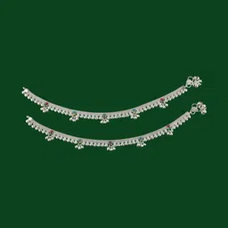 AamNa Enterprises Silver-Plated Anklet image 4