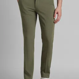 SIMON CARTER LONDON Men Slim Fit Mid-Rise Flat-Front Formal Trousers-picture-14