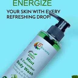 Elecsera Mint & Cucumber Body Wash- 200 ml image 5