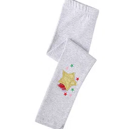LULU & SKY Girls Applique Mid Rise Ankle Length Leggings-picture-24