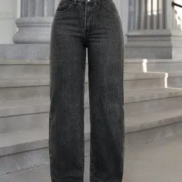 Shrutika Women Original Wide Leg High-Rise Light Fade Stretchable Jeans-picture-40