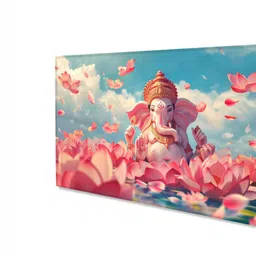 nestroots Blue & Pink 1 Piece Canvas Other Wall Paintings image 3