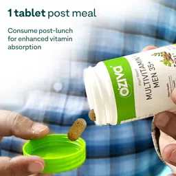OZiva Plant Based Multivitamins for Men 35+ - 50 Tablets image 4