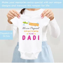 Lillypupp Infants Printed Pure Cotton Round Neck Bodysuit image 2