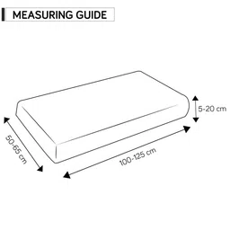 HOKIPO Grey Solid Waterproof Polyester 2 Seater Sofa Seat Cover image 5