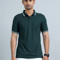 ECOLINE Clothing Men Antimicrobial Solid Polo Collar T-shirt-picture-27