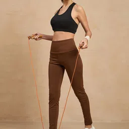 COLOR CAPITAL Women Pack of 4 Skinny Fit Antimicrobial Ankle Length Gym Tights image 3