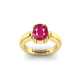 RRVGEM 8.25 Ratti 7.30 KT manik Adjustable Gold Ring-picture-27