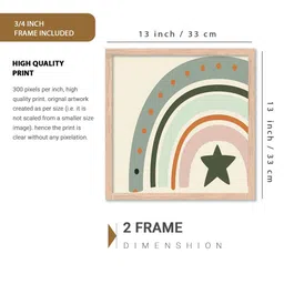 WALLLANE Set of 2 Abstract Wood Wall Art image 4