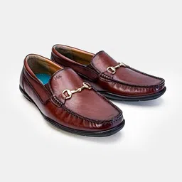 HEEL YOUR SOLE Men Leather Buckles Style Formal Loafers-picture-45