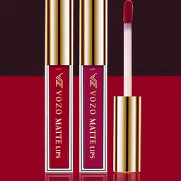 VOZO Set Of 2 Matte Lips Liquid Lipstick With Jojoba Oil-4ml Each-104-106 image 1