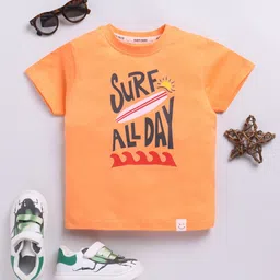 Happy Faces Kids Boys Typography Printed Pure Cotton T-Shirt-picture-24