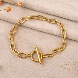 SHILLYN Hypo Allergic & Demi-fine Gold Stainless Steel Gold-Plated Anti-Tarnish Bracelet-picture-11