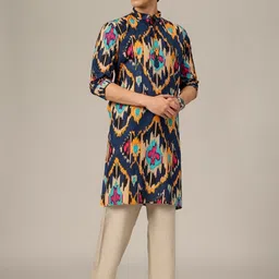 DENNISON Men Printed Indie Prints Kurta image 3