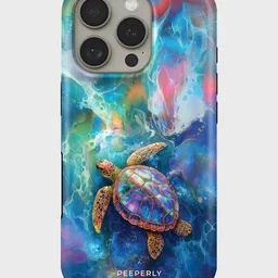 PEEPERLY Unisex iPhone 14 Pro Max Quirky Max Turtle Crystal Impact Resistant Back Case-picture-21