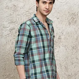 Blezza Men Checked Cotton Shirts image 3