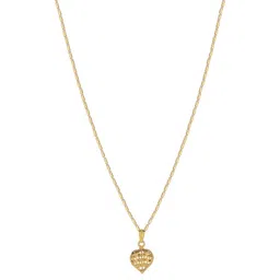 SZN Set Of 2 Gold-Plated Embellished Butterfly & Heart Shaped Pendants With Chains image 4