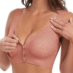 Eleg & Stilance Women Peach Maternity Feeding Lightly Padded Front-Open Nursing Cotton Bra-picture-26