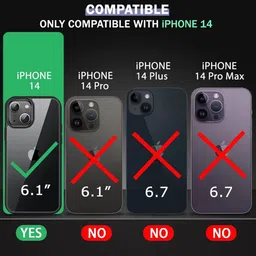 Luxury Kase iPhone 14 Magnetic Clear Shockproof Back Case Mobile Accessories image 4