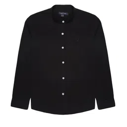 Nautica Boys Premium Fit Solid Band Collar Pure Cotton Casual Shirt-picture-18