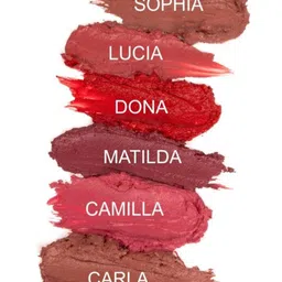 Dunamiss Cosmetics Satin Creamy Lipstick With Shea Butter - Dona (Red Sheen) image 5