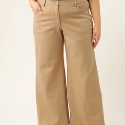 theRebelinme Women Relaxed Straight Fit High-Rise Plus SizeTrousers-picture-40