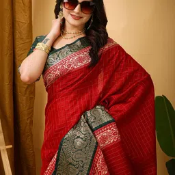 SHOPLANCE Woven Design Zari Banarasi Saree-picture-22