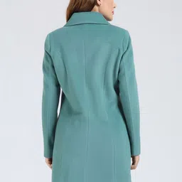 YOUNG CLUB CLASSIC Self Design Notched Lapel Overcoat image 4