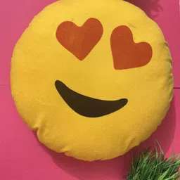 lyzoo Cotton Cushion Pack of 1 Smiley EMOJI image 4
