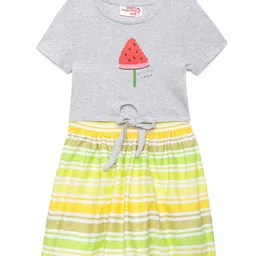 UNDER FOURTEEN ONLY Girls Striped Fit-Flare Dress-picture-21