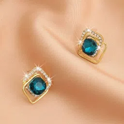 Celestria Artificial Stones Studded Contemporary Korean Studs-picture-23