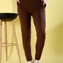 Fashion2wear Women Original Slim Fit High-Rise Easy Wash Chinos Trousers-image-48