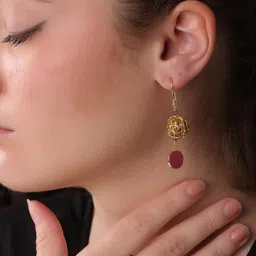 Dua Gold-Plated Brass Drop Earrings-picture-18