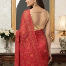 yashvi fab Ethnic Motifs Pure Cotton Handloom Block Print Saree image 2