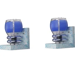 SOMIL Blue Glass Cylinder Printed Wall Lamps-picture-28