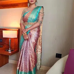 BerMondsey Ethnic Motifs Woven Design Zari Banarasi Saree-picture-33