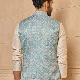 Tasva Men Woven Design Nehru Jackets image 4