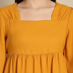 CORSICA Puff Sleeve Georgette Empire Top image 5