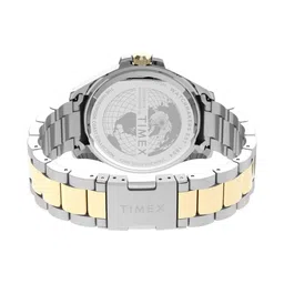 Timex Men Brass Dial & Stainless Steel Bracelet Style Straps Analogue Watch TW2V42000UJ image 3