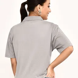 RAPL Women Polo Collar Cut Outs T-shirt image 5