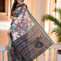 GULKEE FAB Floral Zari Saree image 2