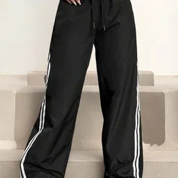 The Roadster Lifestyle Co Women Loose-Fit Parachute Trousers-image-92