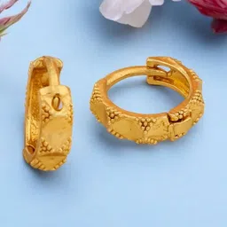 SHREE KRISHNA SHOPPING Unisex Gold-Plated Brass Earrings-picture-23