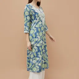 Melange by Lifestyle Women Floral Printed Kurta-picture-14