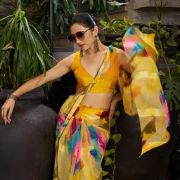 Sanwariya Silk Printed Bagh Saree image 3